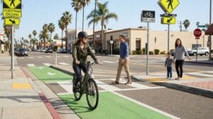 San Diego e-bike injury claim 2026 involving rider safety, crosswalks, and traffic rules